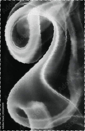 Abstract white smoke texture on black background