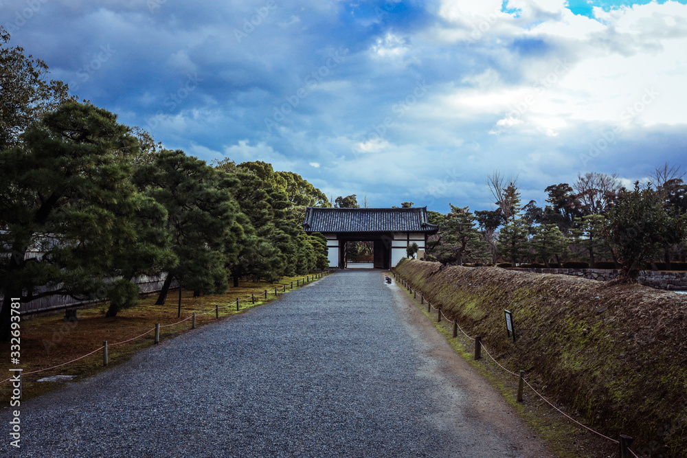 View to the Garden Side of the Nijo Castle, Kyoto, Japan View to the Garden Side of the Nijo Castle, Kyoto, Japan