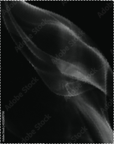 Abstract white smoke texture on black background