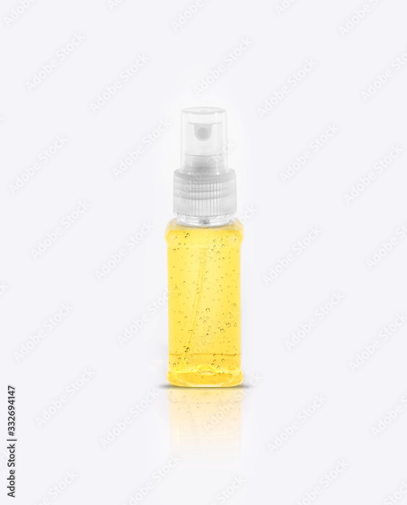 Clear hand sanitizer in a clear pump bottle isolated on a white background. Hand sanitizer is used for killing germs, bacteria and viruses, some of which can cause H1N1 flu or swine flu. Clear hand sanitizer in a clear pump bottle isolated on a white background. Hand sanitizer is used for killing germs, bacteria and viruses, some of which can cause H1N1 flu or swine flu.