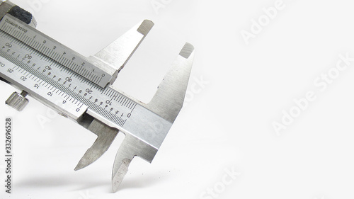 Isolated vernier caliper in white background picture with high details,Easy to use for any work