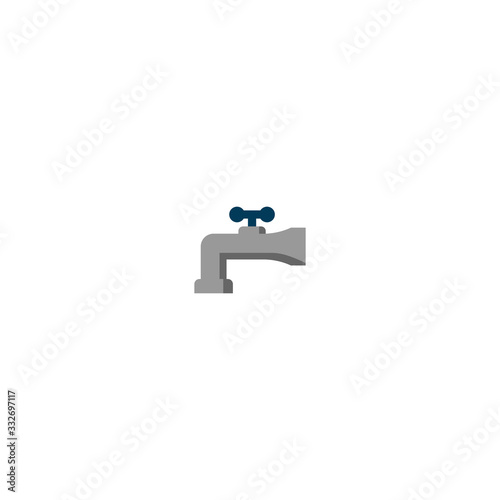 Water tap vector icon on white background. vector symbol