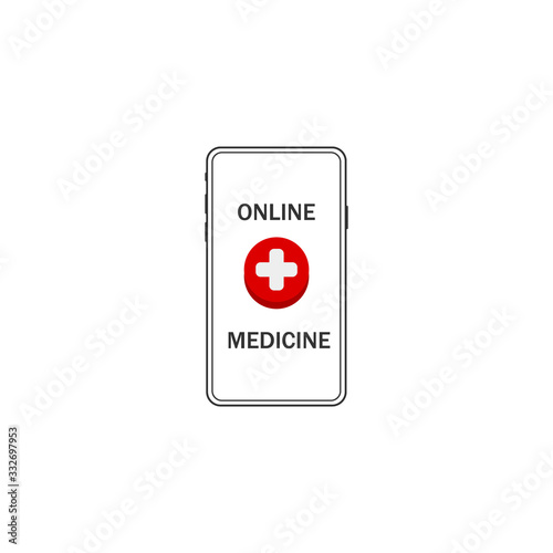 Free Download Order online medicine on smartphone application. vector illustration. Finger, concepts. VECTOR EPS 10 - GFXLoad