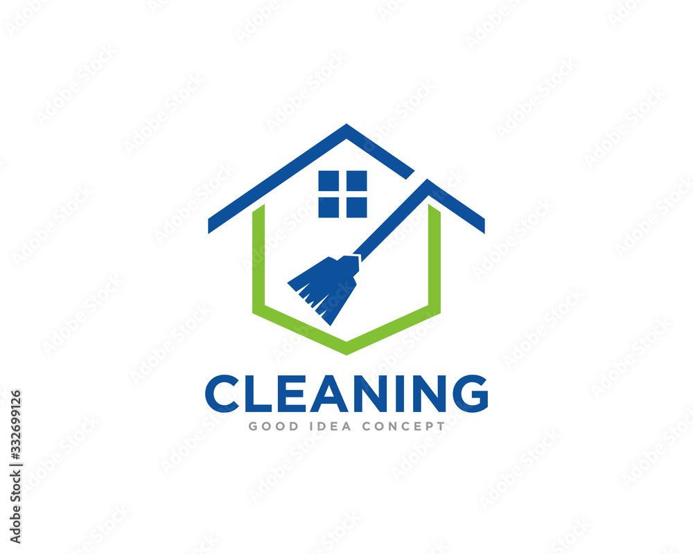 Cleaning Logo Icon Design Vector