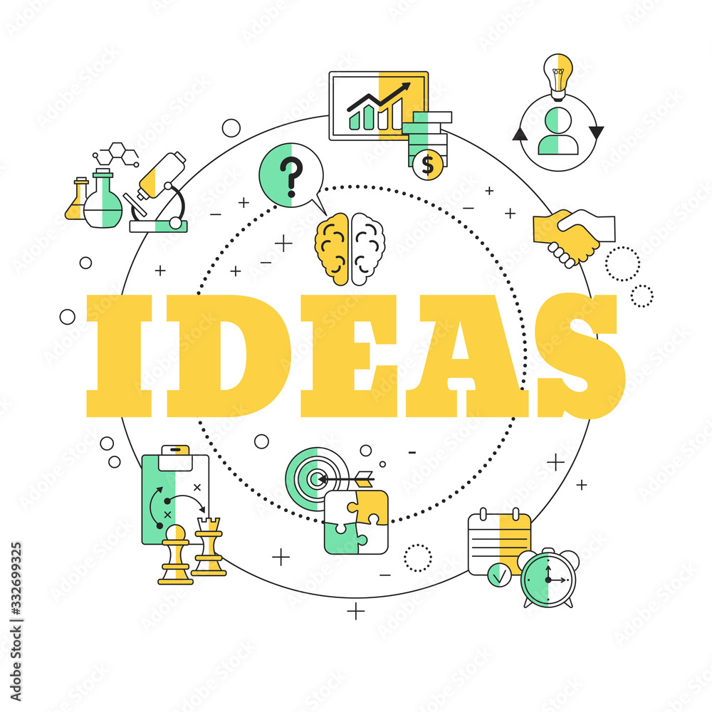 Creative idea and innovation concept