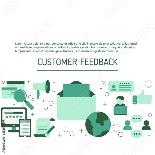 Customer feedback concept