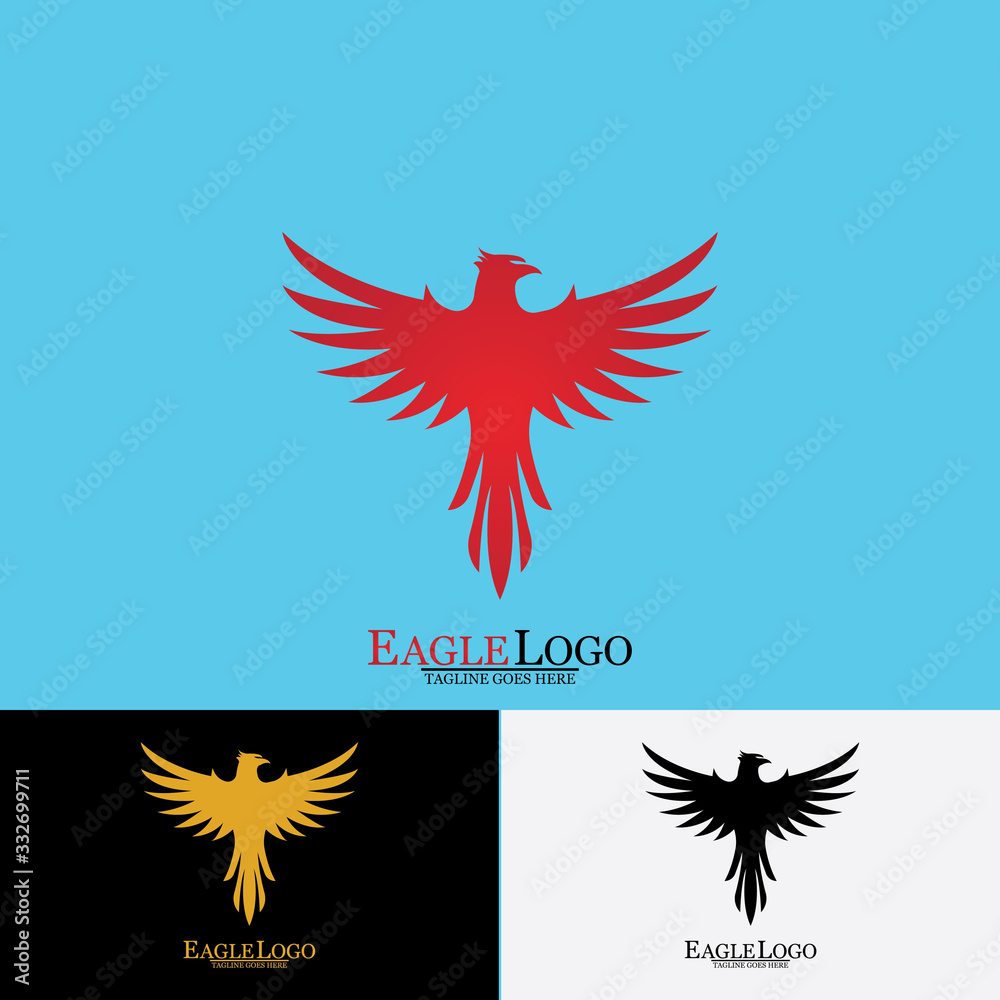 Falcon Eagle Bird Logo Template Vector Icon Falcon Eagle Bird Logo Template Vector Icon