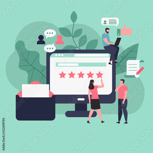 Customer feedback concept