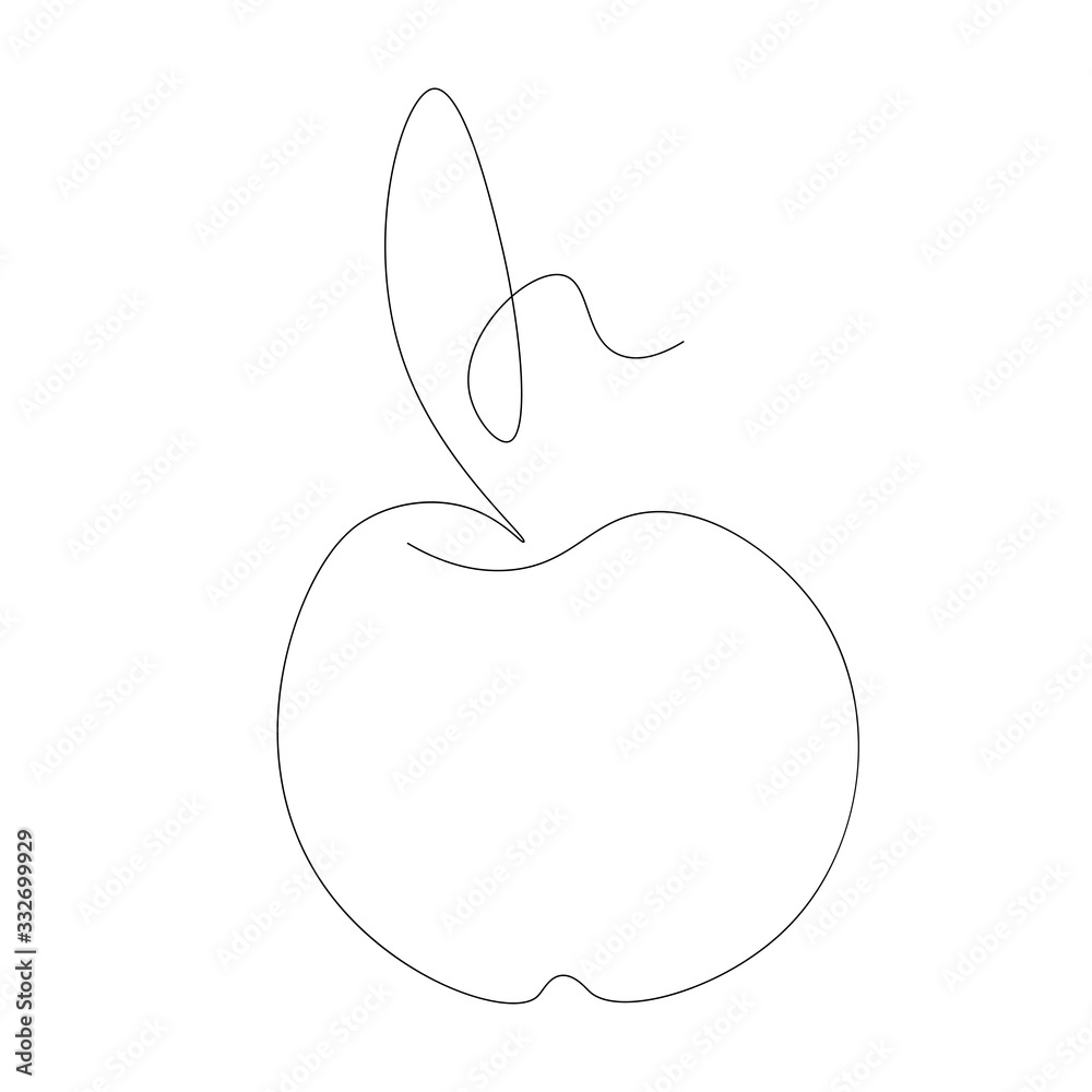 Apple fruit icon. Vector illustration Apple fruit icon. Vector illustration