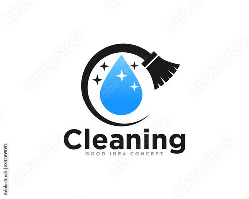 Cleaning Logo Icon Design Vector