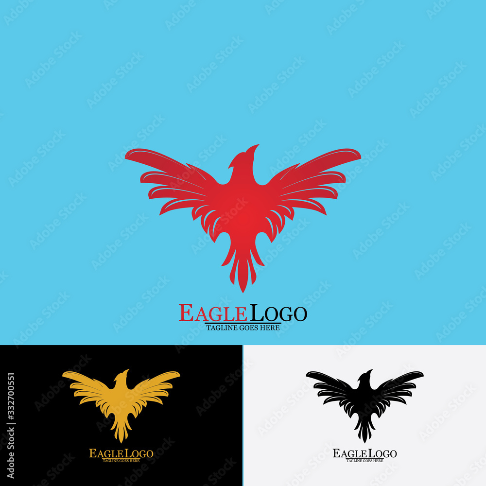 Falcon Eagle Bird Logo Template Vector Icon Falcon Eagle Bird Logo Template Vector Icon