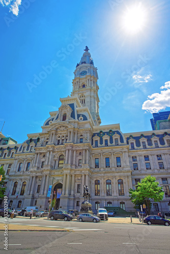 Philadelphia City Hall with William Penn monument on the Tower © Roman Babakin