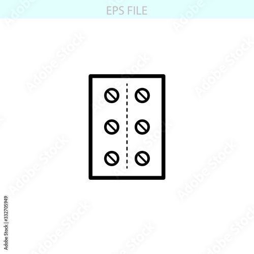 Medication icon. EPS vector file
