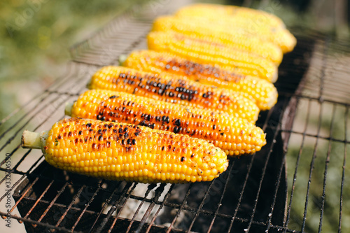 Roasted barbecue corn