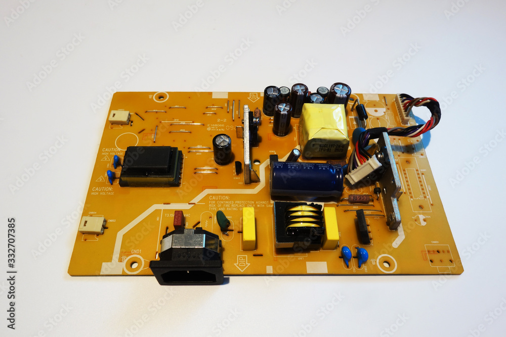 Obraz premium Electronic board, printed circuit boards