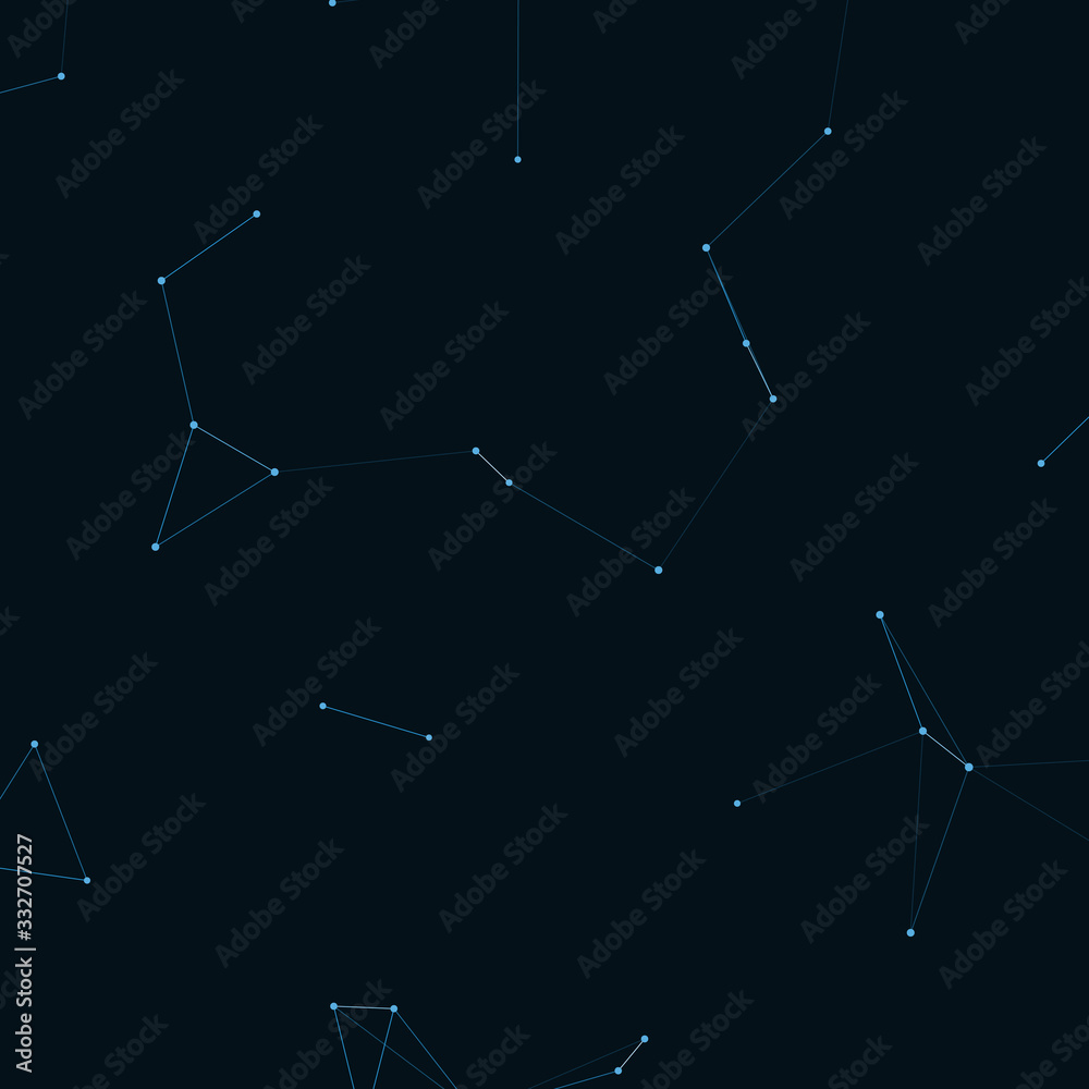 Fototapeta premium Network Mesh Procedural Art background illustration