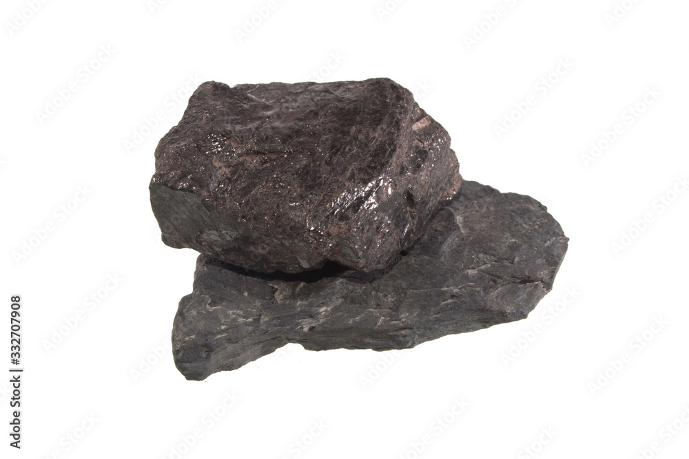 coal isolated on white background coal isolated on white background