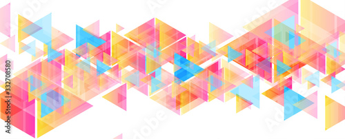 Colorful pastel triangles abstract tech low poly background. Geometry vector design