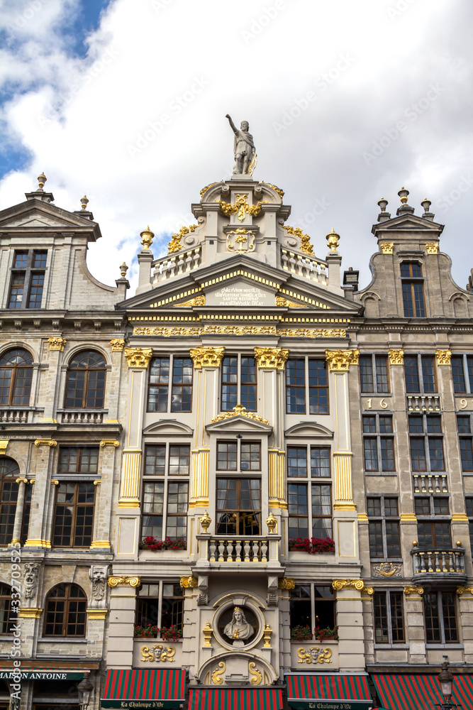 Brussels, BELGIUM : The World Heritage Grand Place, historic buildings