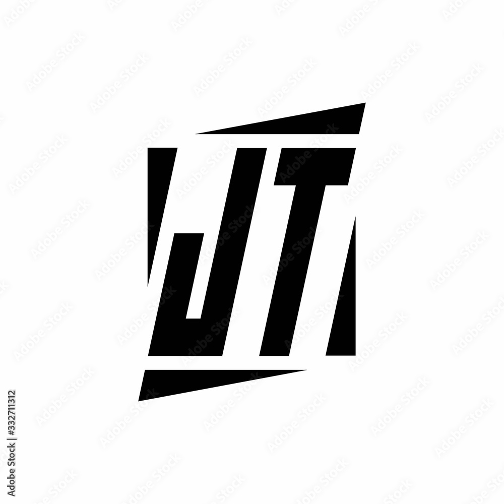 JT Logo monogram with modern style concept design template
