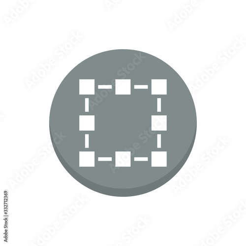 Transform Box Vector Icon Colour Circle Icon Illustration.