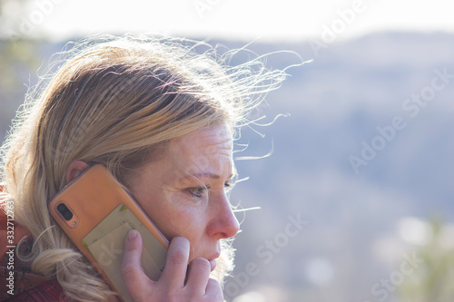 Woman received the sad news speaker phone