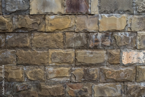 texture  brickwork of the exterior wall of the house - background