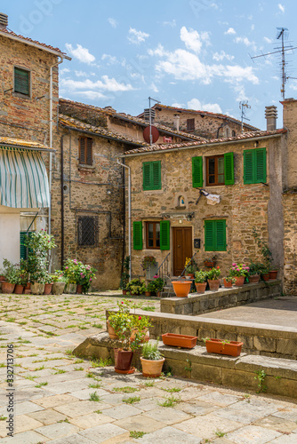 Loro Ciuffenna, village in the Province of Arezzo in the Italian region Tuscany. Central Italy. photo