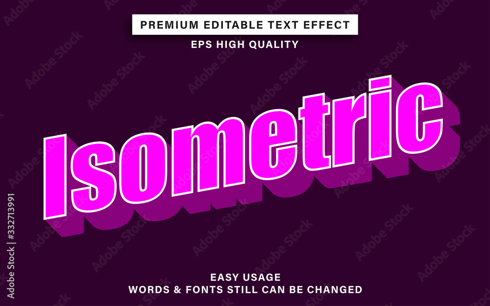 isometric text effect