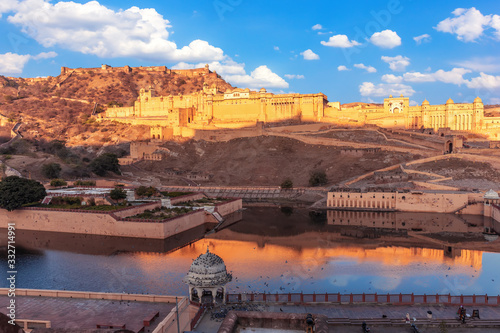 Amber Fort in Jaipur, India, view from the Wall Of Amer