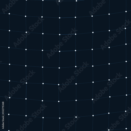 Network Mesh Procedural Art background illustration