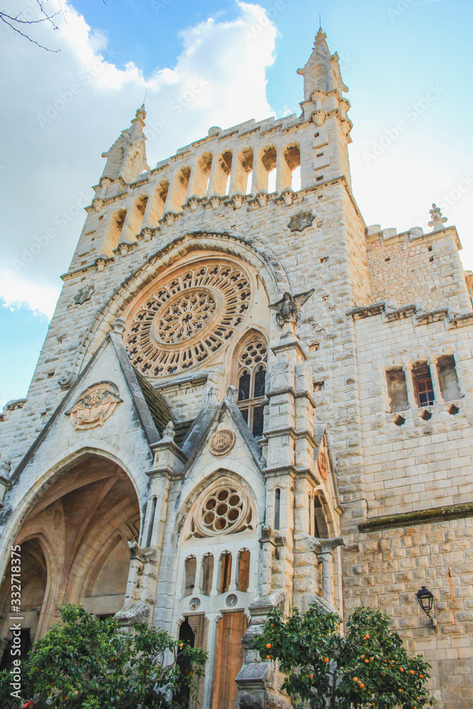 Cathedral in Soller, Mallorca, Spain