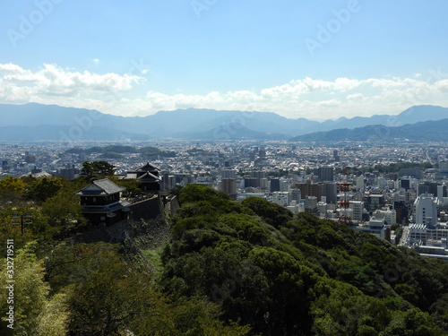 Shiroyama Park seen from Matsuyama Castle photo