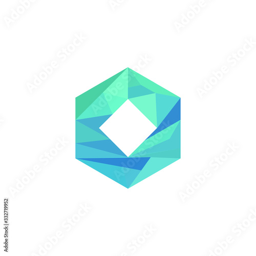 mosaic hexagon logo