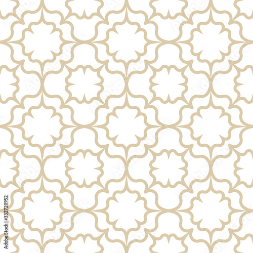 Stylish texture with a repeating floral pattern. A seamless ornamental vintage vector background.