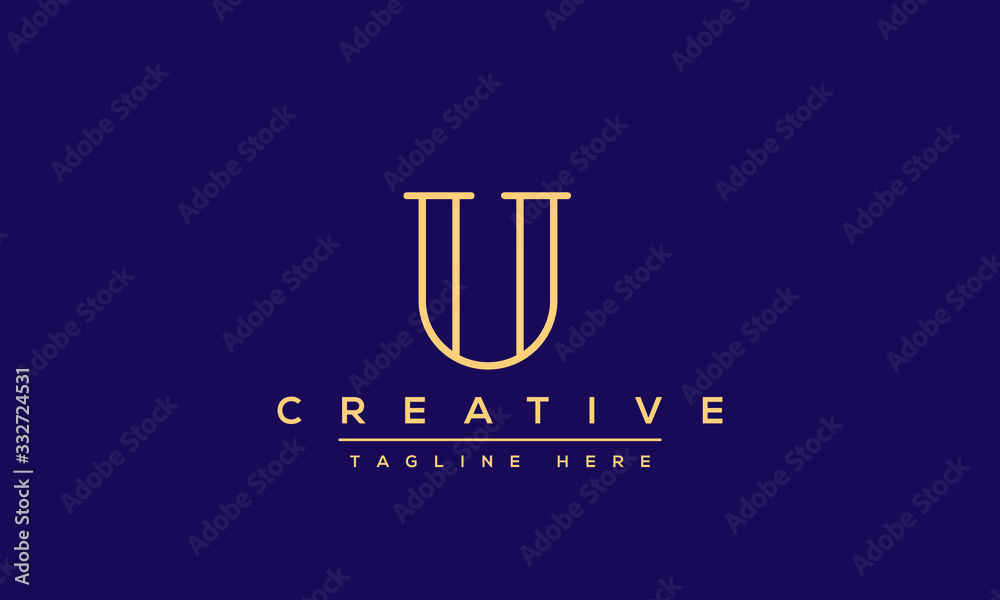 Modern creative letter U Logo Design. U UU icon initials based Monogram and Letters in vector.