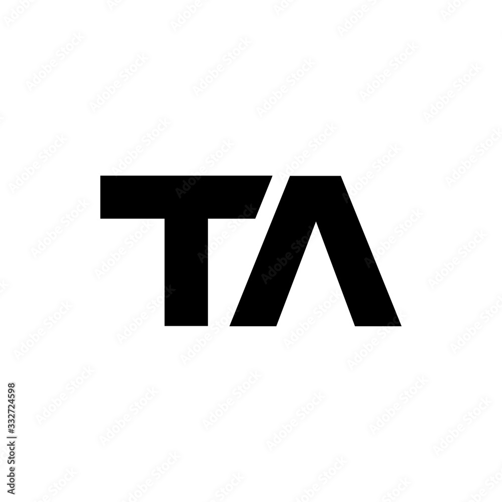 Unique TA logo, monogram, vector Unique TA logo, monogram, vector