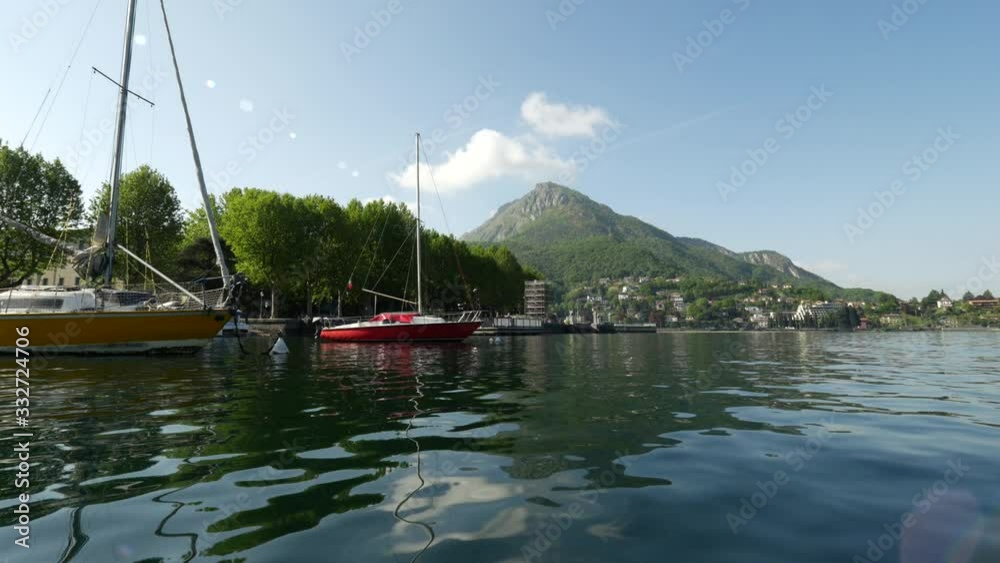 Sail Boat at Port, Lake Como Sail Boat at Port, Lake Como