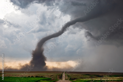 Tornado and supercell thunderstorm photo