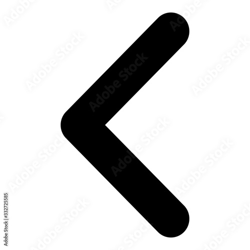 Unique left arrow icon,  illustration, vector