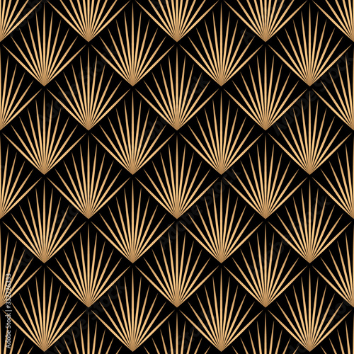 Art deco trellis lines seamless pattern vector graphic design.