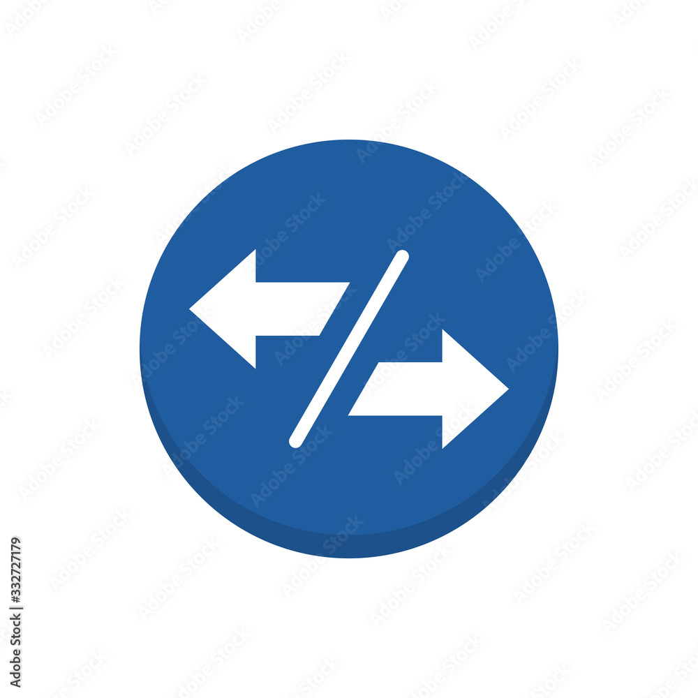 Right Arrow Vector Icon Colour Circle Icon Illustration. Right Arrow Vector Icon Colour Circle Icon Illustration.