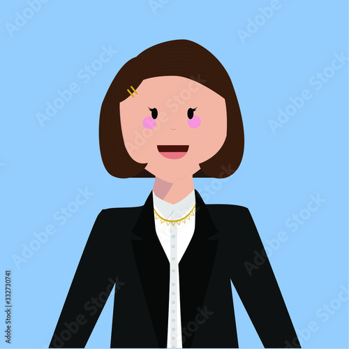 Beautiful and beauty girl vector