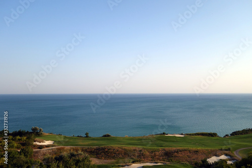 Golf fields and Black sea resort.