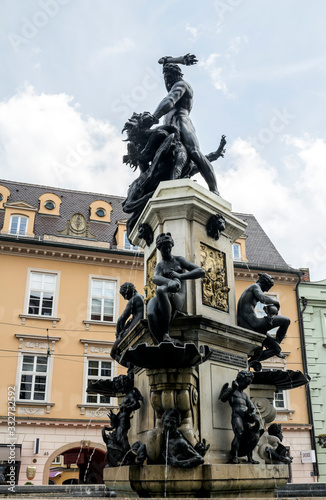 GERMANY, AUGSBURG : Hercules Fountain in Augsburg