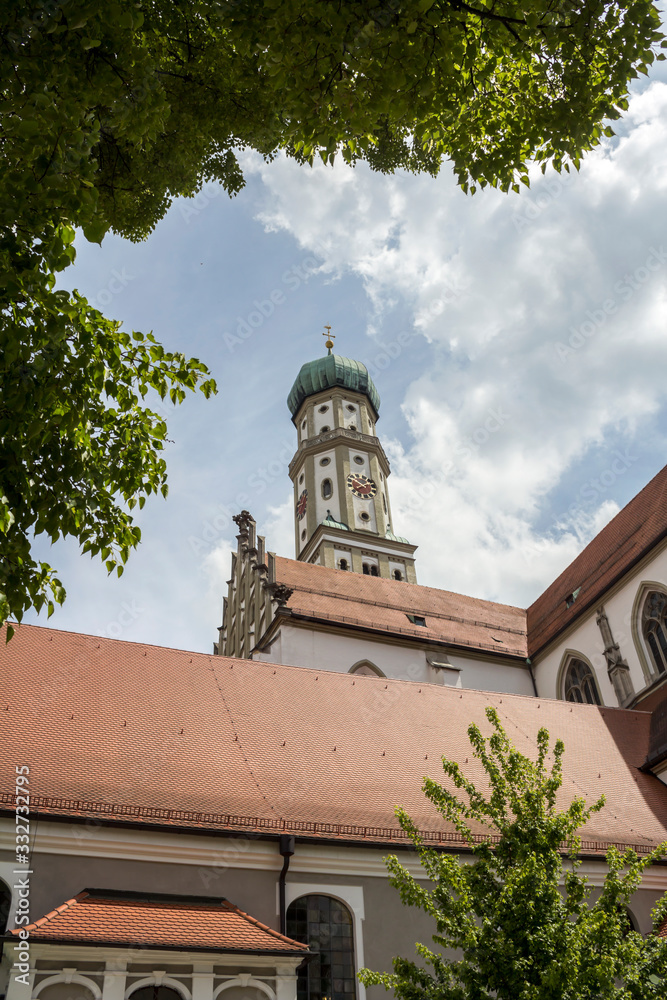 Augsburg, Germany , Famous Evangelisch Saint Ulrich church in Augsburg Germany