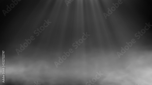 Smoke and fog with god ray background 4k size.