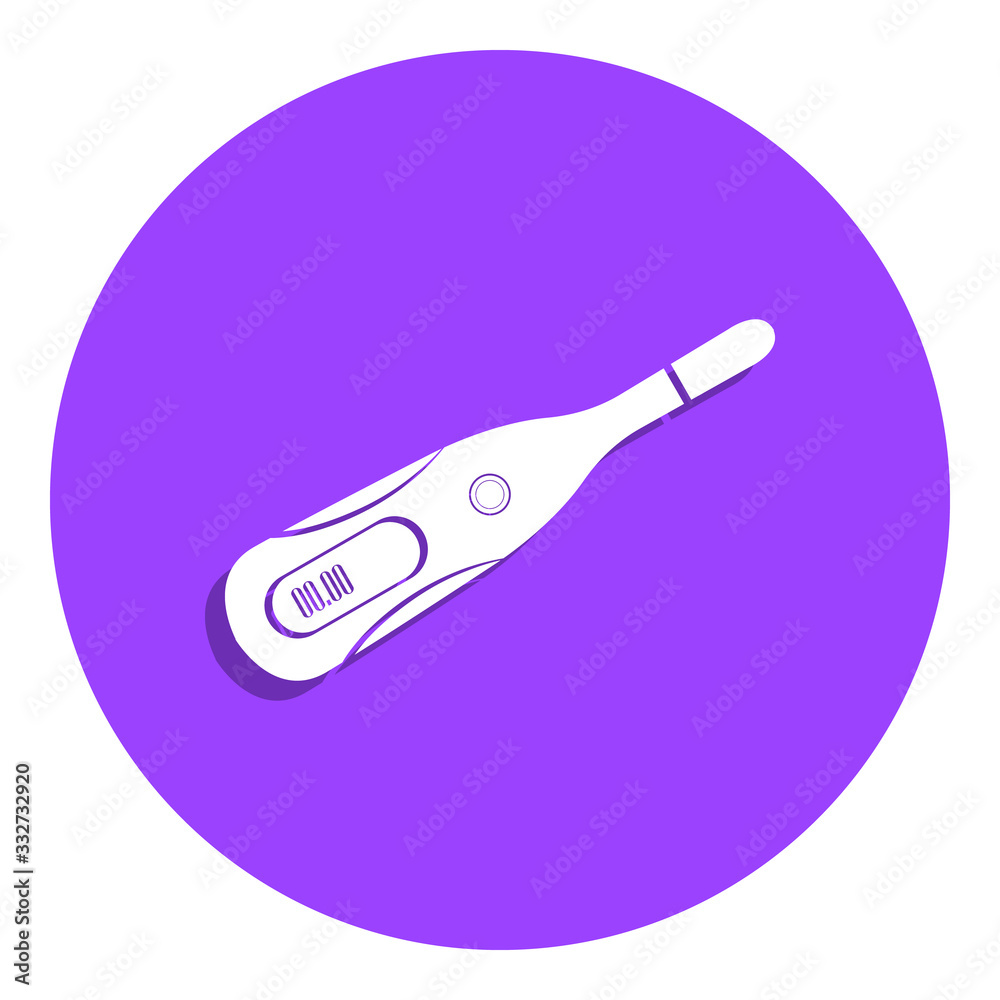 Digital Thermometer badge icon. Simple glyph, flat vector of Medicine icons for ui and ux, website or mobile application Digital Thermometer badge icon. Simple glyph, flat vector of Medicine icons for ui and ux, website or mobile application