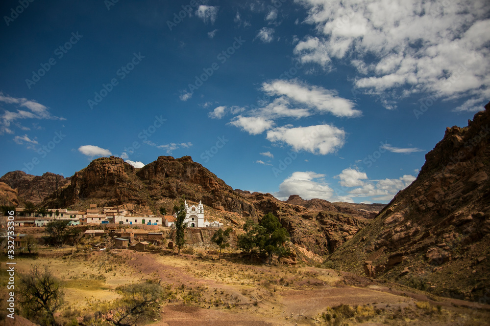 Dry country from Cordillera Real, Andes, Bolivia Dry country from Cordillera Real, Andes, Bolivia