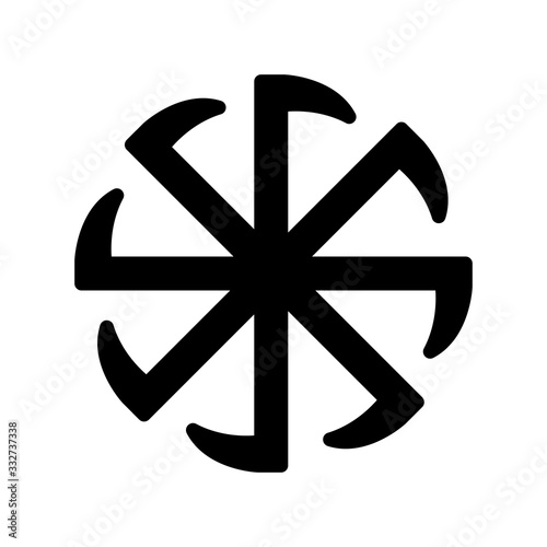 russian warrior simple icon sign